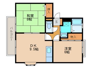 サンライズＡ棟の物件間取画像